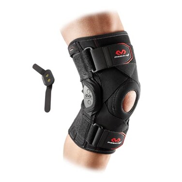 McDavid PSII BiLateral Geared Polycentric Hinged Knee Brace Support Improves Medial and Lateral Stability Reduces Injury and Assists in Recovery Black Small