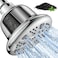 MakeFit Filtered Shower Head with Upgraded Activated Carbon Filter High Pressure Shower Head with Hard Water Softener 7 Settings Bathroom Rain Showerhead to Remove Chlorine and Heavy Metals
