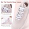 Aiboxin Elastic No Tie Shoelaces for Sneakers Tieless Stretch Shoe Laces with Lock Easy On Off for Kids Adults