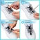 AIXMEET 5 Pairs Black No Tie Elastic Shoe Laces