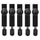AIXMEET 5 Pairs Black No Tie Elastic Shoe Laces