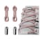 Alegrianan Elastic No Tie Shoe Laces For AdultsKidsElderlyOne Size Fits All Soft Pink