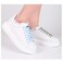 Alegrianan No Tie Elastic Shoe Laces Shoelaces for Kids Adults and Elderly Elastic Athletic Running Shoe Laces2 Pairs White