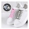 Alegrianan No Tie Elastic Shoe Laces Shoelaces for Kids Adults and Elderly Elastic Athletic Running Shoe Laces2 Pairs White