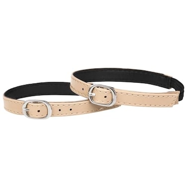 Allegra K Womens Elastic Detachable Buckle Shoe Ankle Straps Belt Band for Heels 335cm1319 Beige