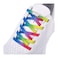 anan520 2 Pairs Elastic No Tie Shoelaces for Adults and KidsTieless Elastic Shoe Laces for Sneaker Rainbow