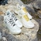 anan520 2 Pairs Elastic Shoelaces Elastic No Tie Shoe Laces For AdultsKidsElderly White