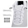 anan520 2 Pairs Elastic Shoelaces Elastic No Tie Shoe Laces For AdultsKidsElderly White