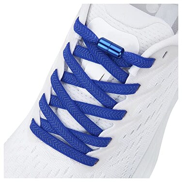 anan520 Elastic Shoe Laces Elastic No Tie Shoelaces for Adults Kids Shoes Blue