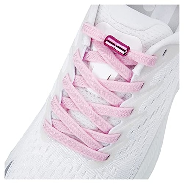 anan520 Elastic Shoe Laces Elastic No Tie Shoelaces for Adults Kids Shoes Pink