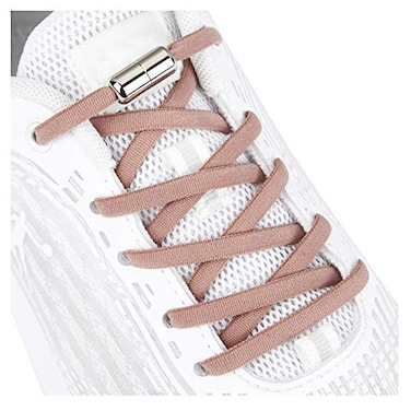anan520 Elastic Shoe Laces for Kids and Adults SneakersElastic No Tie Shoelaces Soft Pink