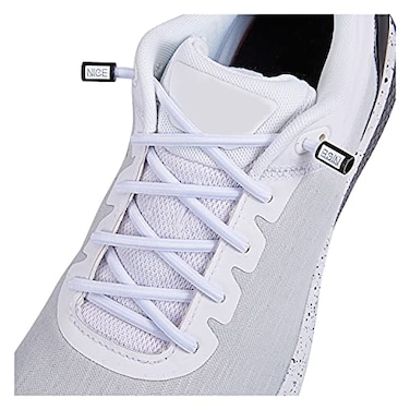 anan520 Elastic Shoelaces NoTie Lacing System for Kids and Adult Shoes Elastic Shoe laces for Sneakers White