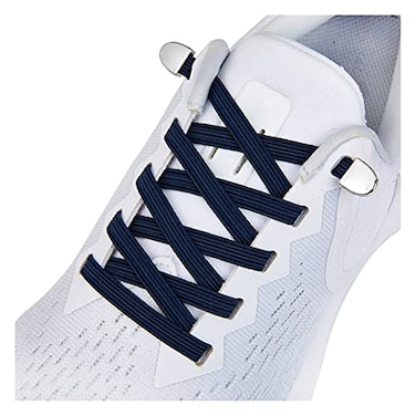 anan520 No Tie Shoe laces with Elastic LacesElastic Shoelaces for Adults and Kids Navy Blue