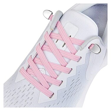 anan520 No Tie Shoe laces with Elastic LacesElastic Shoelaces for Adults and Kids Pink