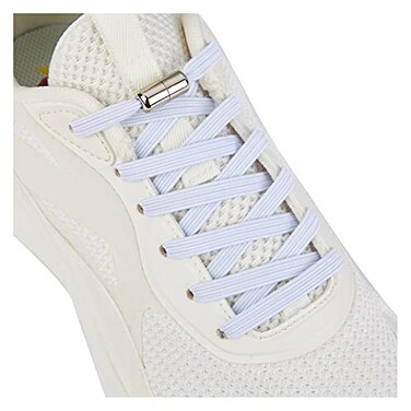 anan520 No Tie Shoelaces for Adults and Kids Elastic Shoe Laces for Sneaker White