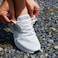 anan520 Tieless Elastic Shoe Laces Elastic No Tie Shoelace for Kids and Adults Sneakers White