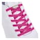anan520 Tieless Elastic Shoe Laces No Tie Shoelaces for KidsAdults Neon Pink