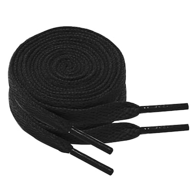 ANNISHER 2 Pair Flat Shoe Laces for Sneakers Colorful Athletic Shoelaces Running Shoes Boot Strings for Kids Adults Black 47inch