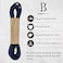 Benchmark Basics 30 Navy Blue Dress Shoe Laces Round Waxed Shoestrings for Shoes Boots 110 25mm Diameter 1 Pair
