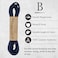 Benchmark Basics 30 Navy Blue Dress Shoe Laces Round Waxed Shoestrings for Shoes Boots 110 25mm Diameter 1 Pair