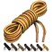 Birch 15 Thick Tough and Heavy Duty Round Boot Laces for Boots and Hiking Shoes 45115cmS YellowBrown
