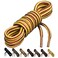 Birch 15 Thick Tough and Heavy Duty Round Boot Laces for Boots and Hiking Shoes 45115cmS YellowBrown