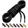Birch 15 Thick Tough and Heavy Duty Round Boot Laces for Boots and Hiking Shoes 54138cmM Black