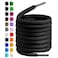 Birch Oval Shoelaces 27 Colors Half Round 14 Shoe Laces 4 Different Lengths 295 75cm S Black