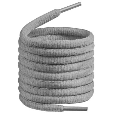 Birch Oval Shoelaces 27 Colors Half Round 14 Shoe Laces 4 Different Lengths 37 94cm M Gray
