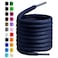 Birch Oval Shoelaces 27 Colors Half Round 14 Shoe Laces 4 Different Lengths 3794cm M Navy