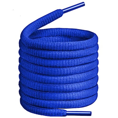 Birch Oval Shoelaces 27 Colors Half Round 14 Shoe Laces 4 Different Lengths 455 115cm L Blue