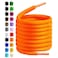 Birch Oval Shoelaces 27 Colors Half Round 14 Shoe Laces 4 Different Lengths 455 115cm L Neon Orange