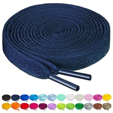 Birch Shoelaces in 27 Colors Flat 516 Shoe Laces in 4 Different Lengths 295 75cm Navy