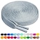 Birch Shoelaces in 27 Colors Flat 516 Shoe Laces in 4 Different Lengths 455 115cm Gray