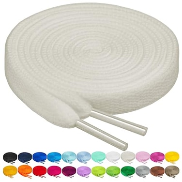 Birch Shoelaces in 27 Colors Flat 516 Shoe Laces in 4 Different Lengths 455 115cm Ivory