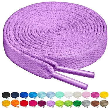 Birch Shoelaces in 27 Colors Flat 516 Shoe Laces in 4 Different Lengths 455 115cm Lavender