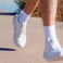 Bread Laces Stretchy Shoelaces No Tie Elastic Shoe Laces SlipOn Secure Fit Comfortable Durable for Sneakers Cloud White45 Sparkly
