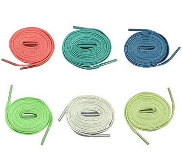 Chunney 6 Packs Luminous Shoelace Athletic Sport Flat Shoe Laces Glow In The Dark Night