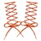 COOL LACE Round Athletic Shoelaces Shoe Laces for Sneakers 472 Orange Striped