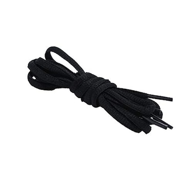 Curtual Oval Shoelaces Half Round 14 Shoe Laces for Athletic Shoelaces 5 Colors 8 Different Lengths 54 inches 137 cm Black