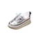 Decker Silver Round Metallic Glitter shoelaces Colorful Fashion 2 pairs pack for Canvas Boots Sneaker Athletic Silver 3691 cm