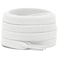 DELELE 2 Pair 24 inch Flat Shoe laces 516 Wide Shoelaces for Athletic Running Sneakers Shoes Boot Strings White