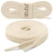DELELE 2 Pair 35 inch Flat Shoe laces 516 Wide Shoelaces for Athletic Running Sneakers Shoes Boot Strings Beige