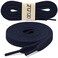 DELELE 2 Pair 35 inch Flat Shoe laces 516 Wide Shoelaces for Athletic Running Sneakers Shoes Boot Strings Navy