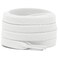 DELELE 2 Pair 43 inch Flat Shoe laces 516 Wide Shoelaces for Athletic Running Sneakers Shoes Boot Strings White