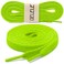 DELELE 2 Pair 47 inch Flat Shoe laces 516 Wide Shoelaces for Athletic Running Sneakers Shoes Boot Strings Fluorescent Green