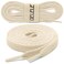 DELELE 2 Pair 51 inch Flat Shoe laces 516 Wide Shoelaces for Athletic Running Sneakers Shoes Boot Strings Beige