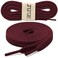 DELELE 2 Pair 51 inch Flat Shoe laces 516 Wide Shoelaces for Athletic Running Sneakers Shoes Boot Strings Dark Red