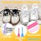 DELELE 2 Pair 55 inch Flat Shoe Laces for Athletic Running Sneakers Shoes Black