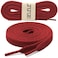 DELELE 2 Pair 71 inch Flat Shoe laces 516 Wide Shoelaces for Athletic Running Sneakers Shoes Boot Strings Big Red